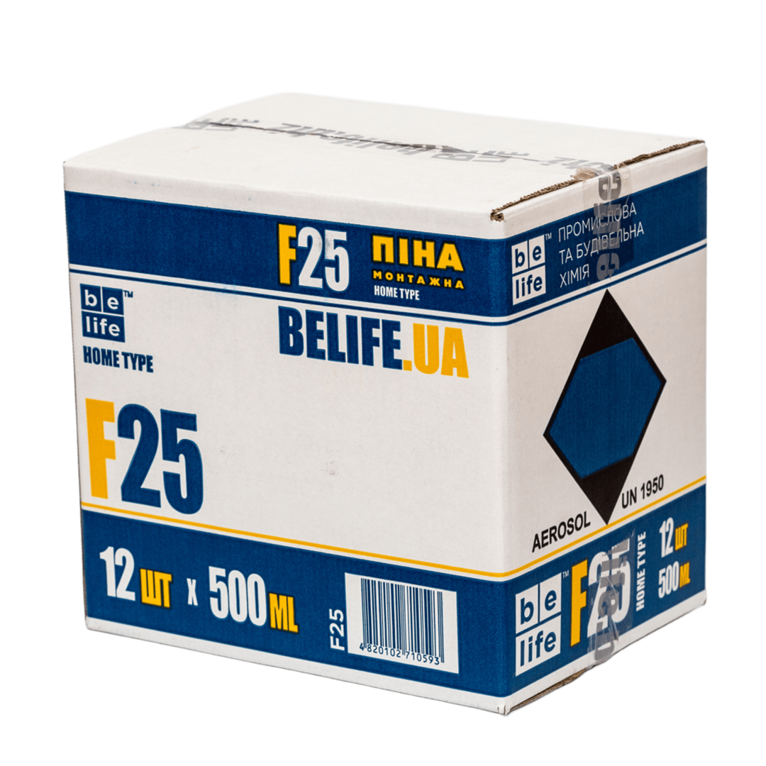 Побутова монтажна піна BeLife, 500 мл (F25) • купити з доставкою